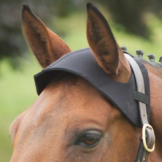 Hy Equestrian Poll Guard Black Cob/Full