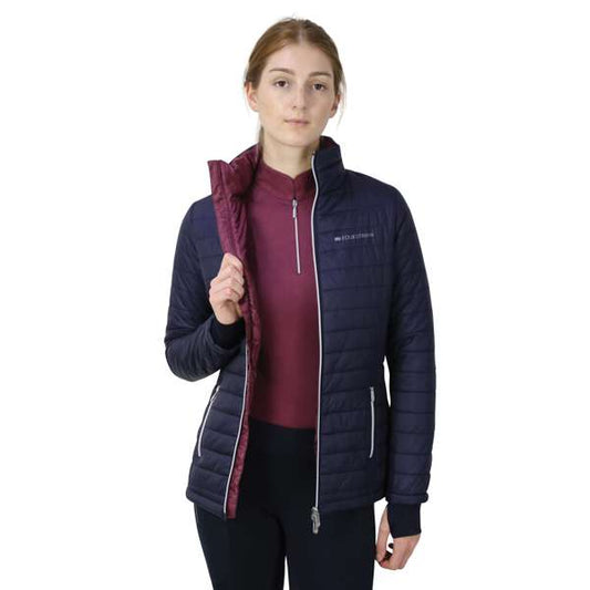 Hy Equestrian Synergy Padded Jacket Navy/Fig
