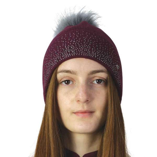 Hy Equestrian Synergy Diamante Bobble Hat