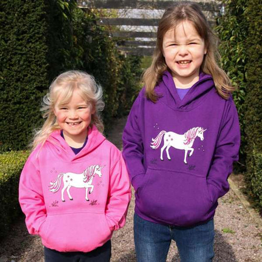 British Country Collection Dancing Unicorn Childs Hoodie