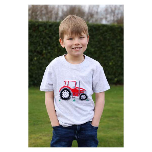 British Country Collection Big Red Tractor Kids T-Shirt