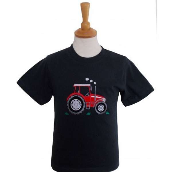 British Country Collection Big Red Tractor Kids T-Shirt