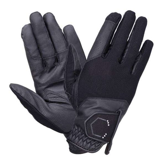 Coldstream Blakelaw Diamante Riding Gloves Black