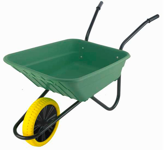 Multi-Purpose Wheelbarrow With Puncture Proof Wheel Green