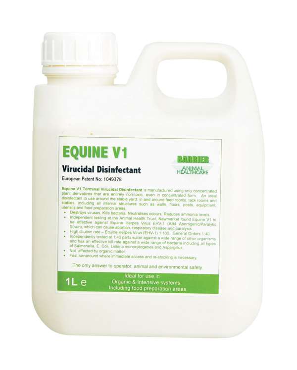 Barrier Equine V1 Virucidal Disinfectant 1 Litre