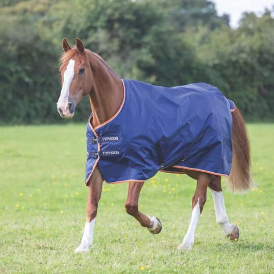 Shires Typhoon 100 Turnout Rug Navy