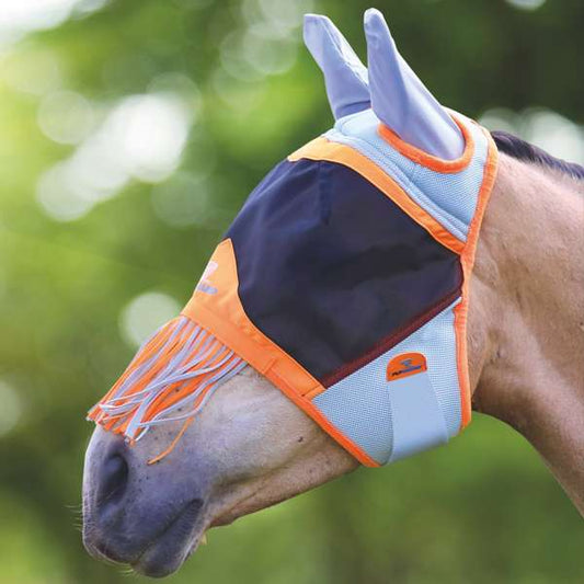Shires FlyGuard Pro Air Motion Fly Mask With Ears & Fringe