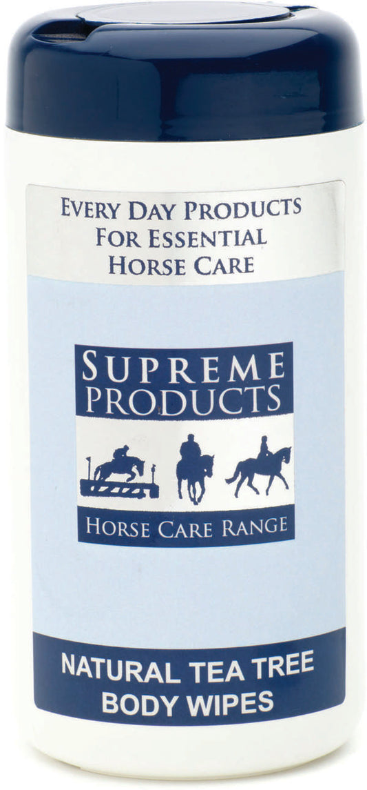Supreme Products Natural Tea Tree Body Wipes 100 Pack