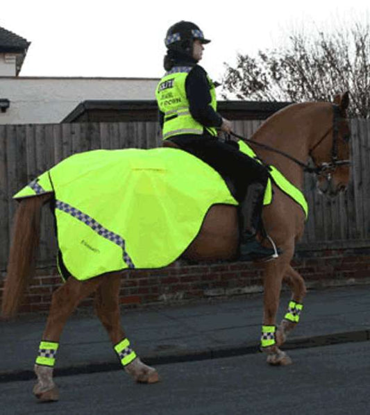 Equisafety Polite Hi-Vis Waterproof Wrap Around Rug Yellow