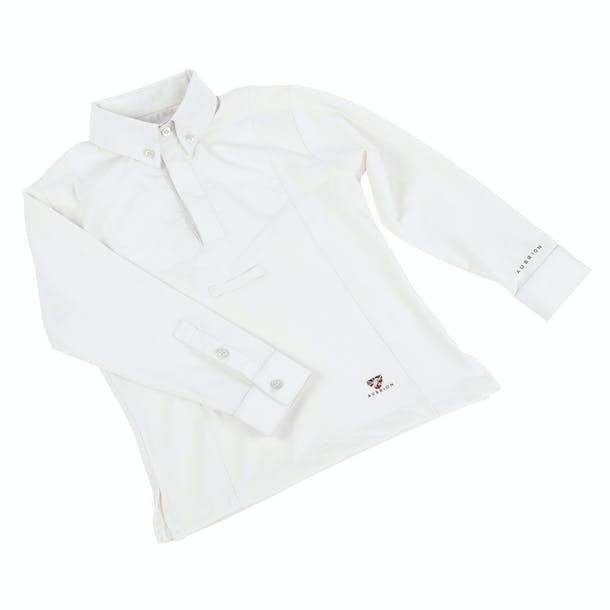Shires Aubrion Long Sleeve Tie Shirt Child